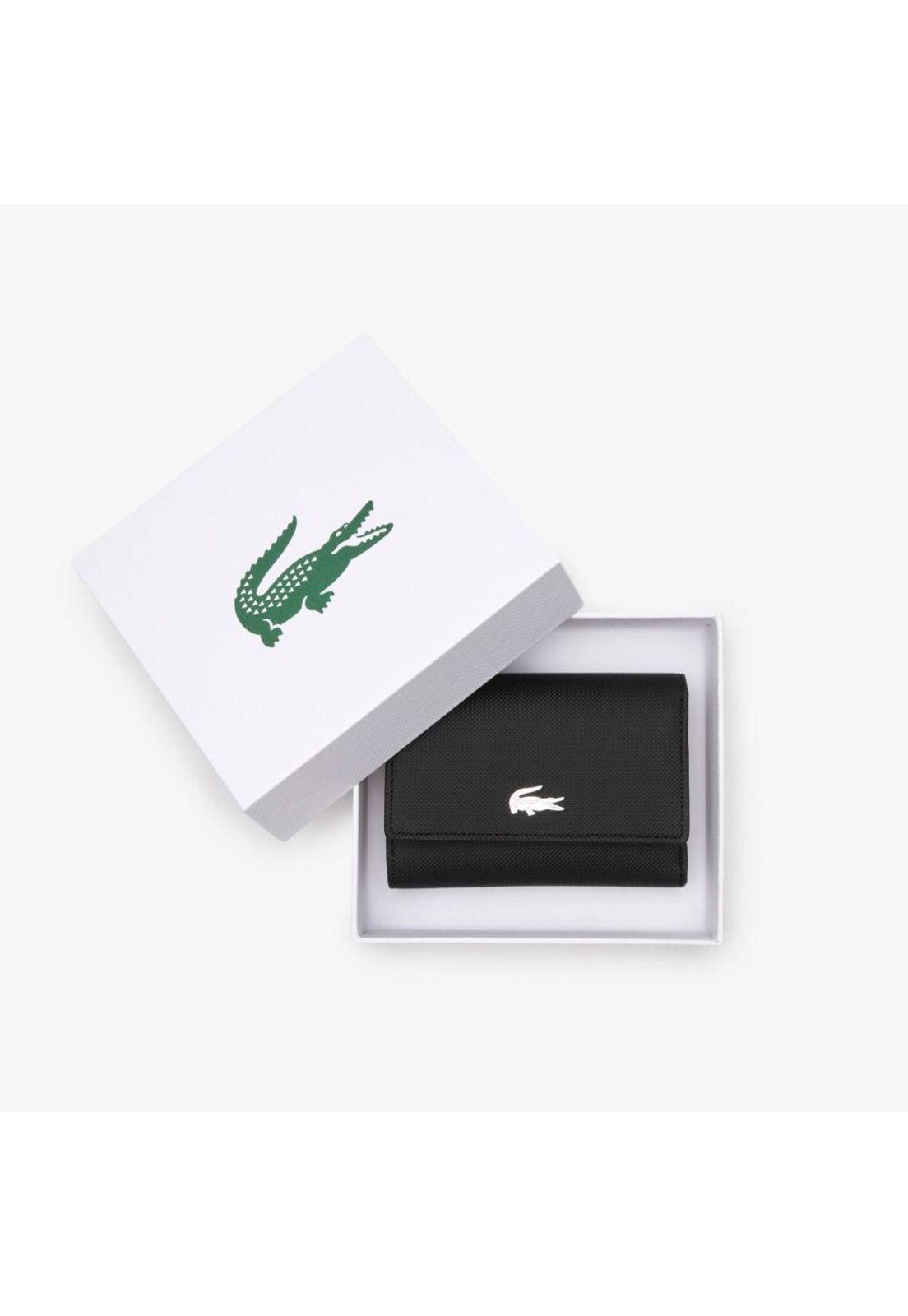 Billetera Mujer Lacoste NF4190 Negro-1