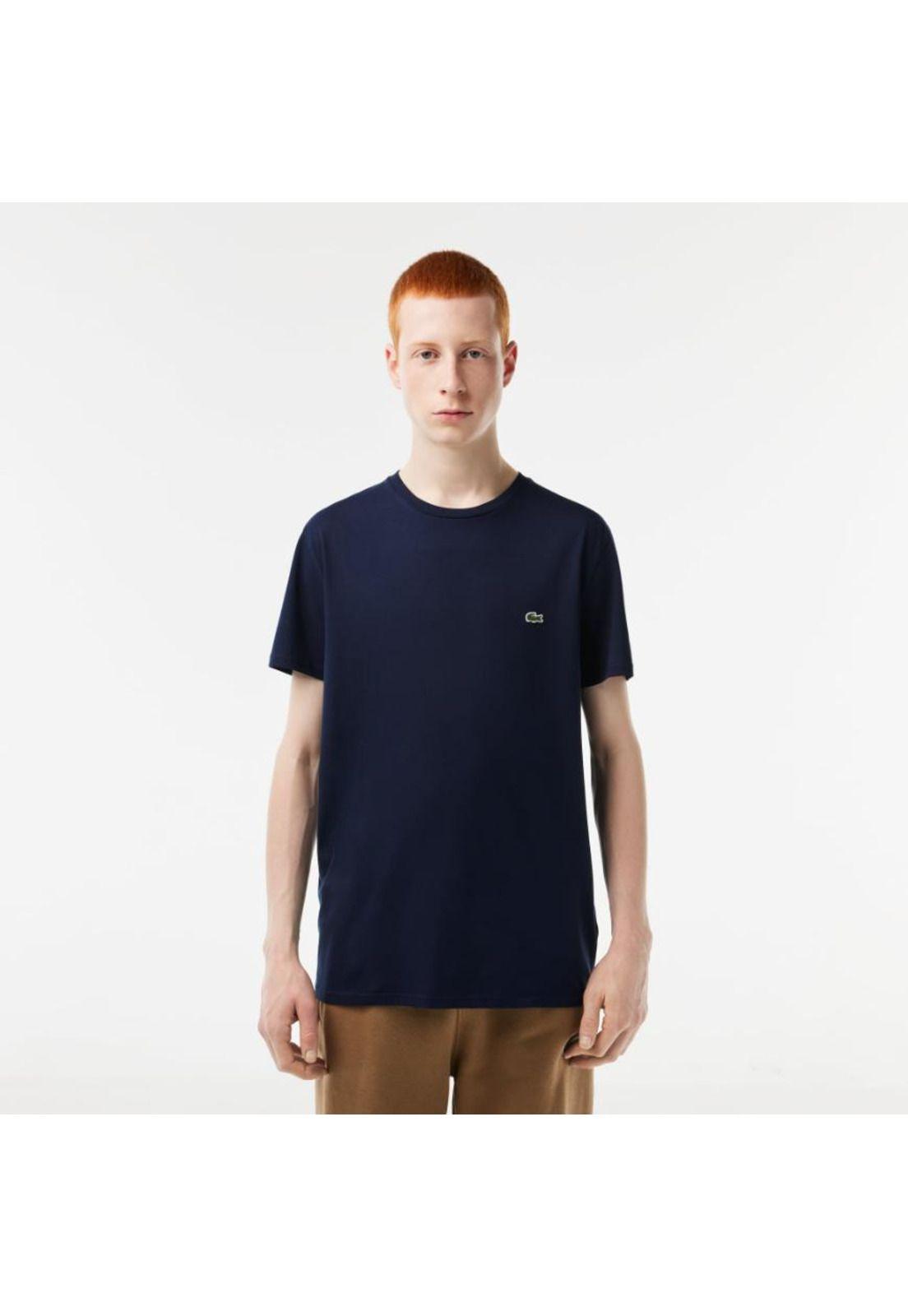 Polera Hombre Lacoste TH6709 Azul Marino-0