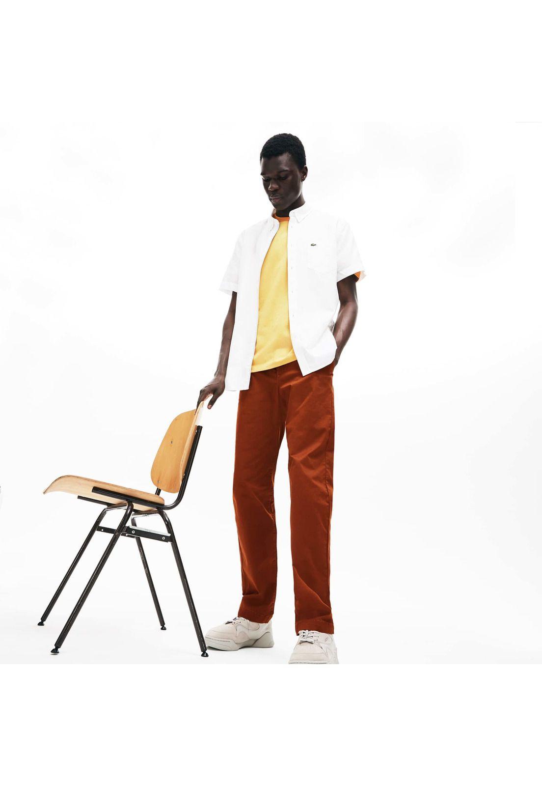 Pantalón Lacoste HH881 Hombre Cafe-0