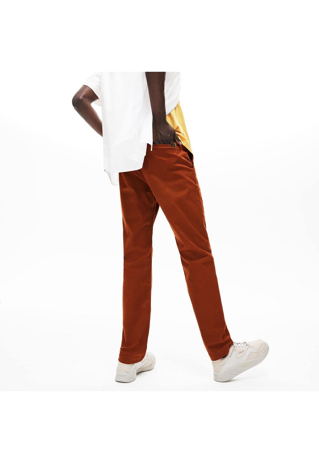 Pantalón Lacoste HH881 Hombre Cafe-2