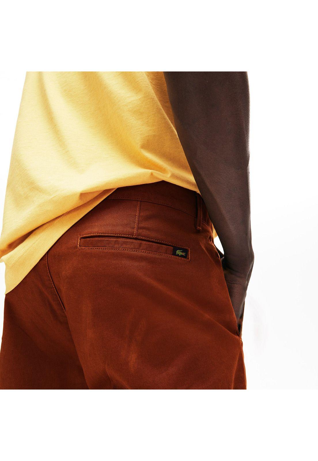 Pantalón Lacoste HH881 Hombre Cafe-4