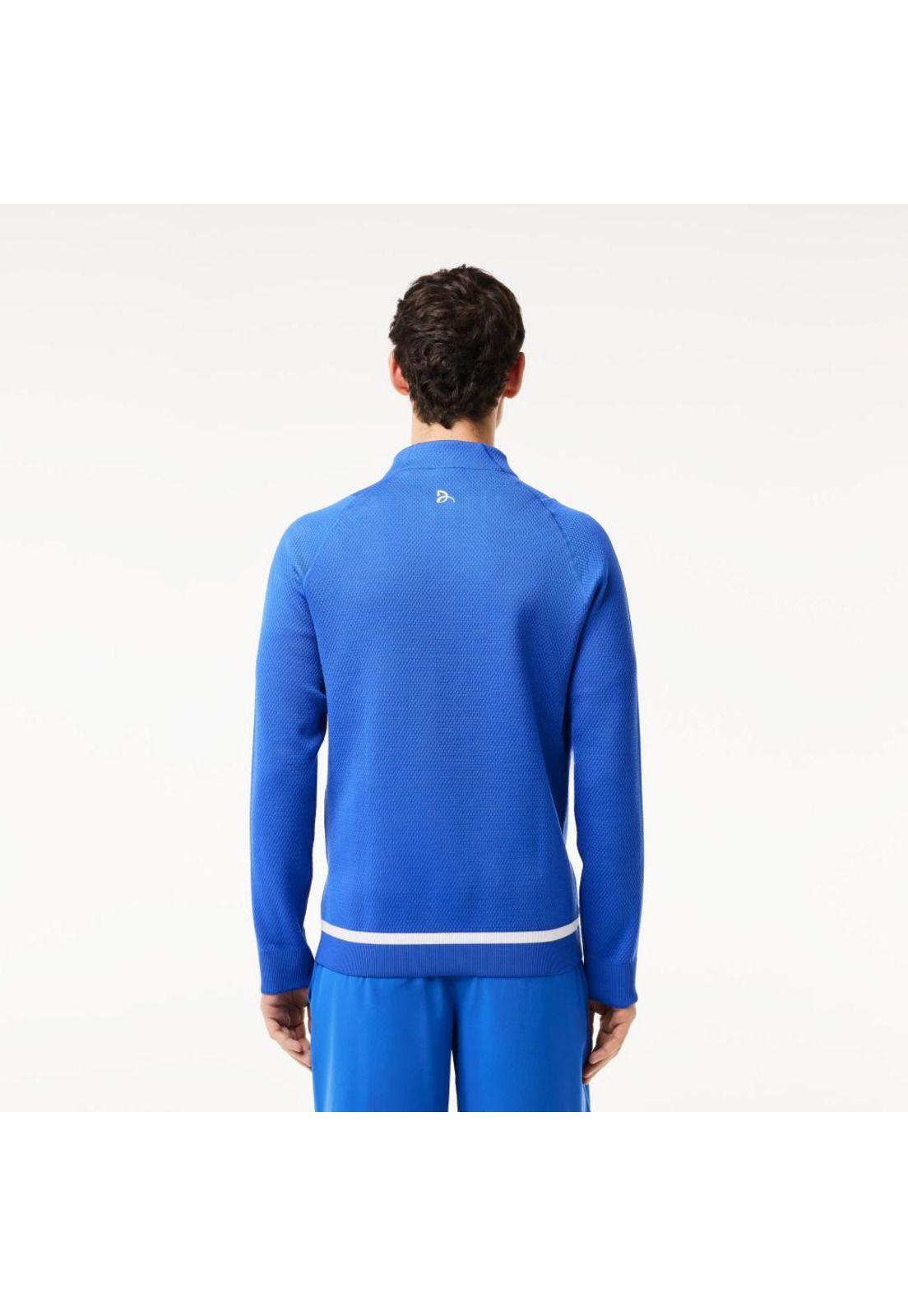 Poleron Con Cierre Hombre Lacoste SH7541 Azul-1