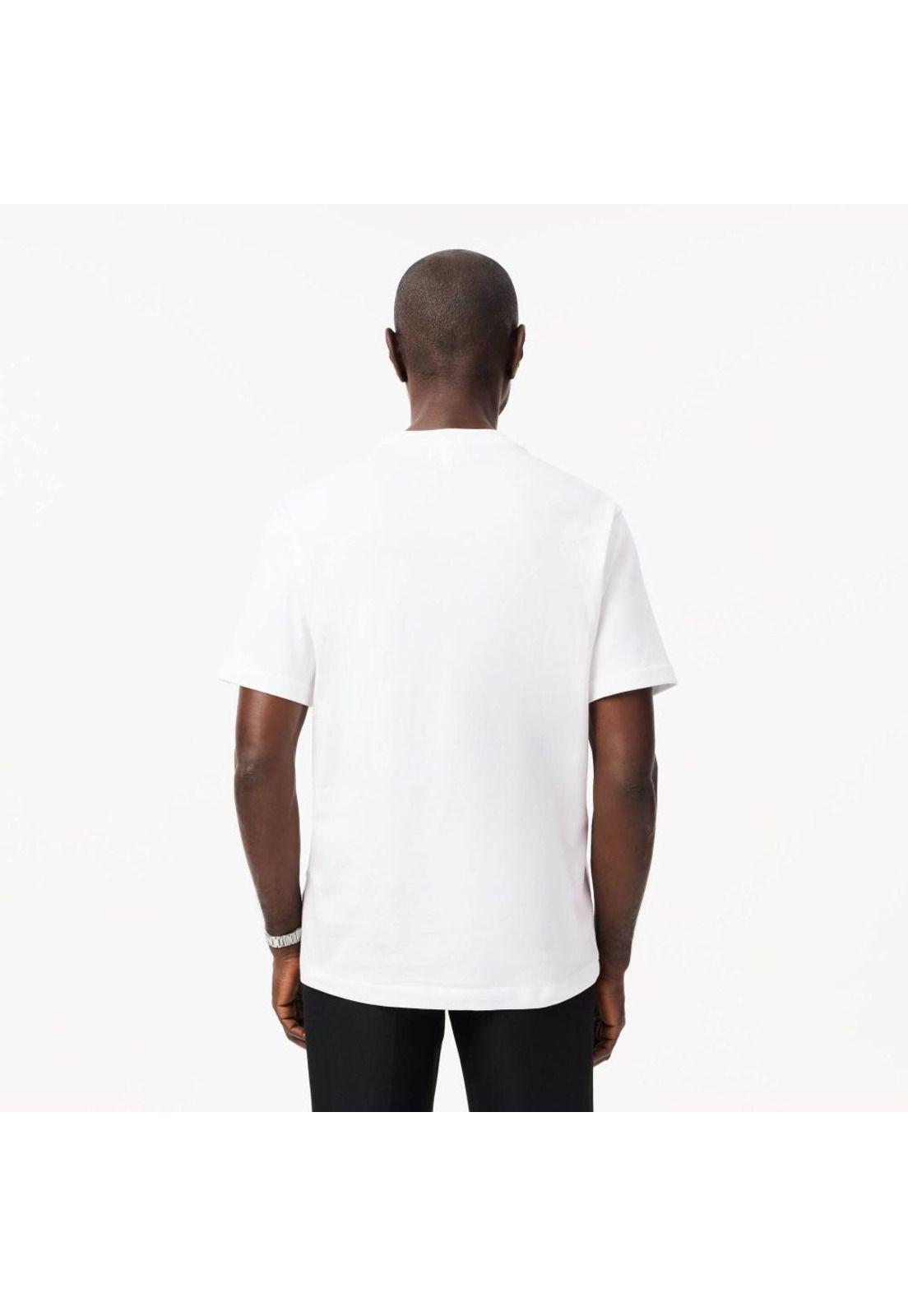 Polera Manga Corta Hombre Lacoste TH2861 Blanco-1