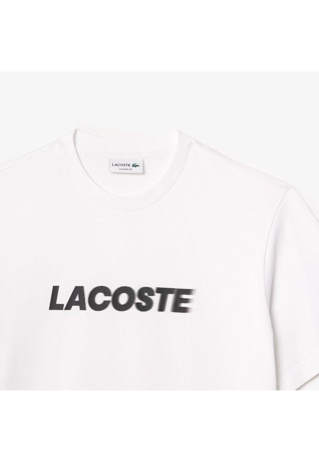 Polera Manga Corta Hombre Lacoste TH2861 Blanco-3