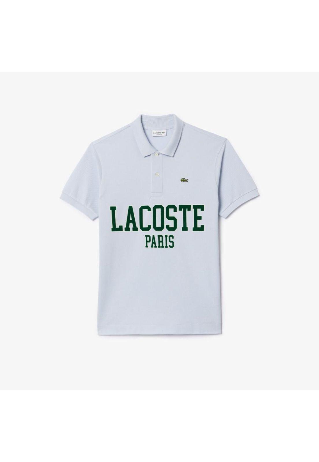 Polera Polo Manga Corta Hombre Lacoste PH7419 Celeste-1