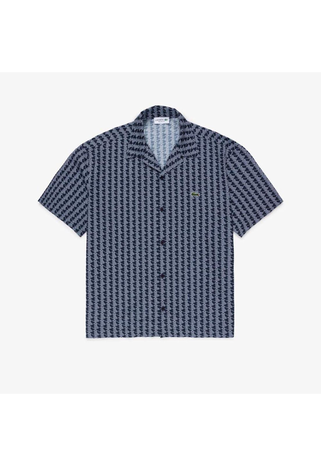Camisa Lacoste CH419 Hombre Azul-0