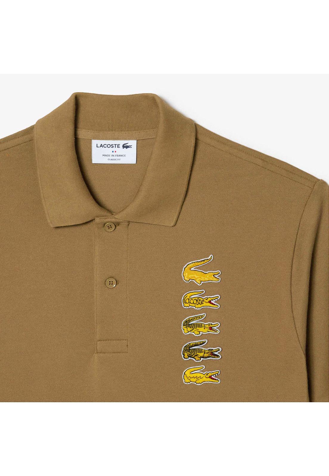 Polera Polo Lacoste PH347 Hombre Marron-4