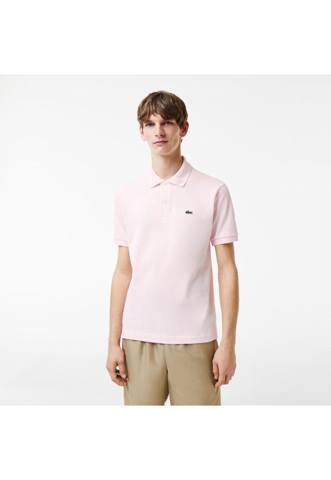 Polera Polo Lacoste L1212 Hombre Rosa-0