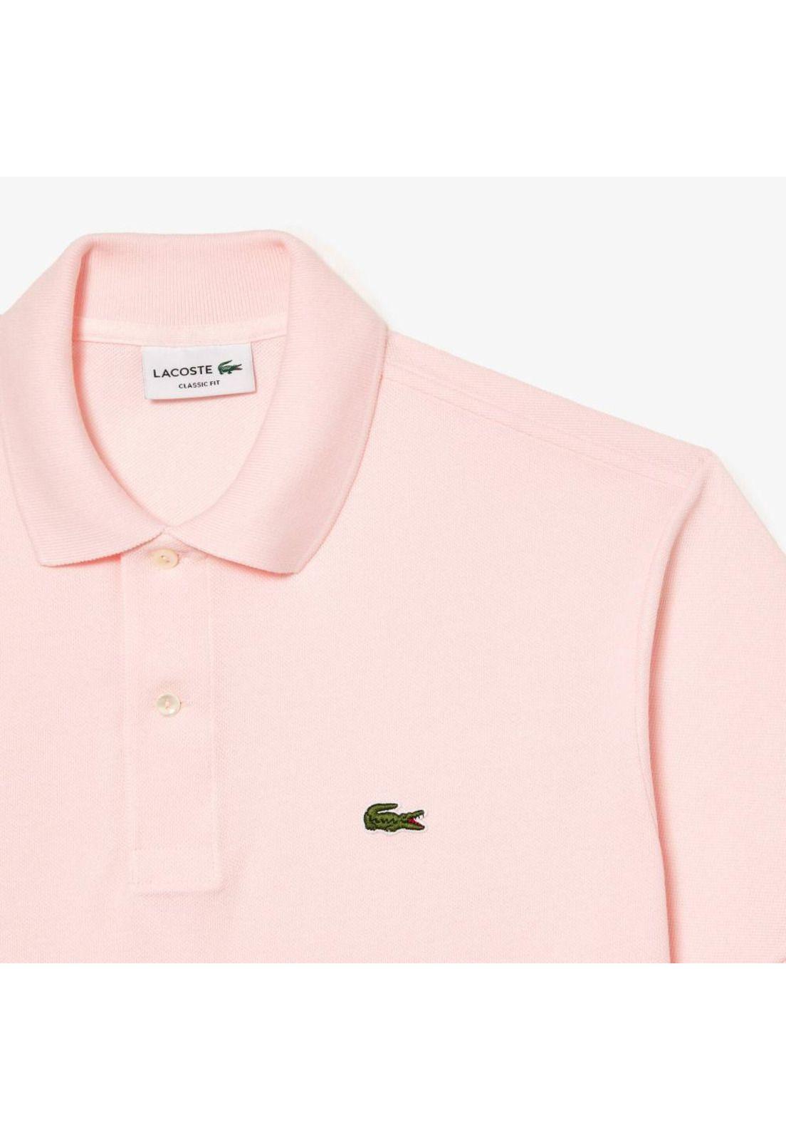 Polera Polo Lacoste L1212 Hombre Rosa-5