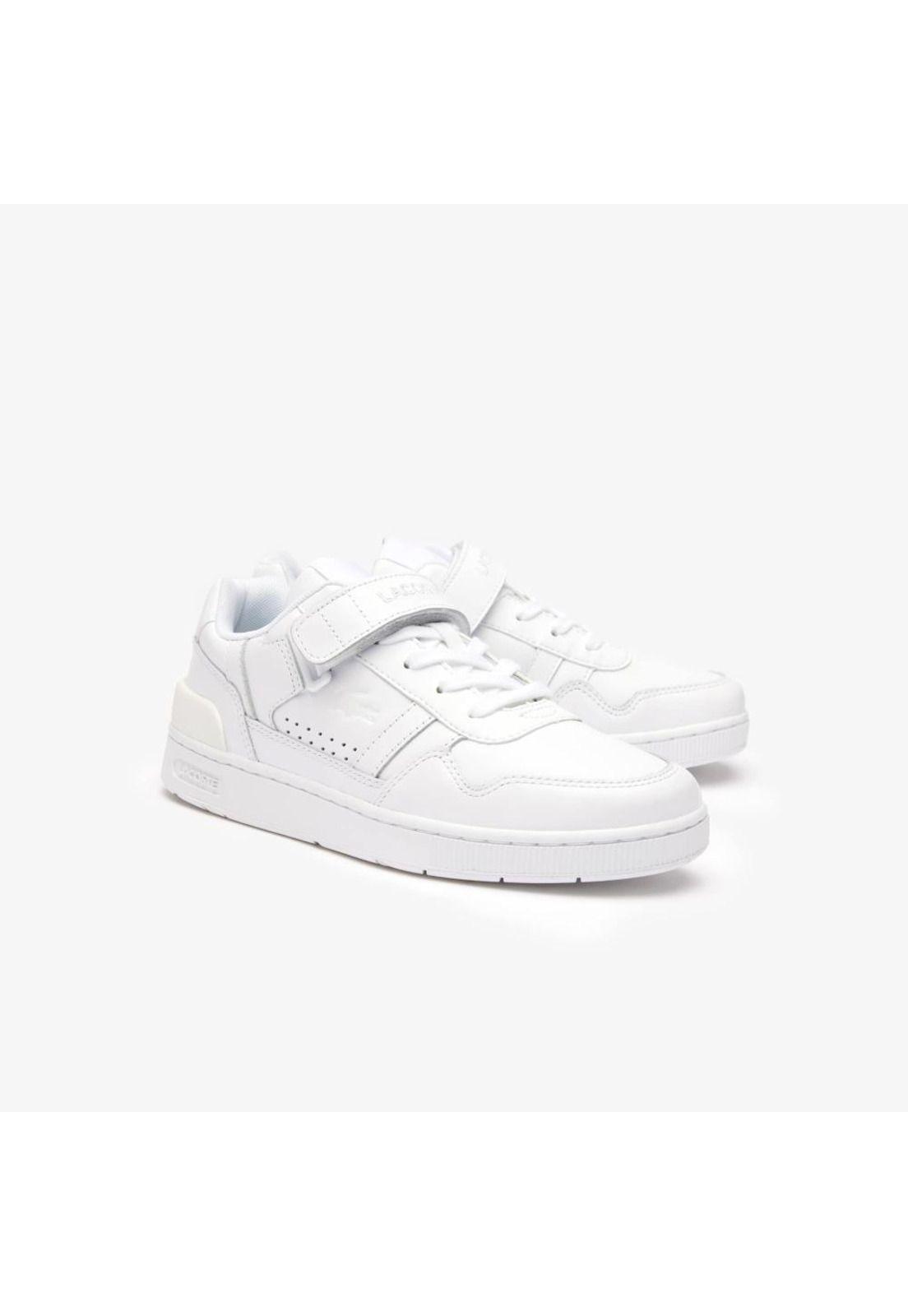 Zapatilla Urbana Lacoste T-clip velcro   Mujer Blanco-1