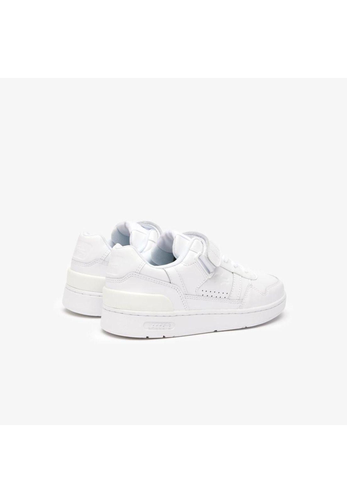 Zapatilla Urbana Lacoste T-clip velcro   Mujer Blanco-2