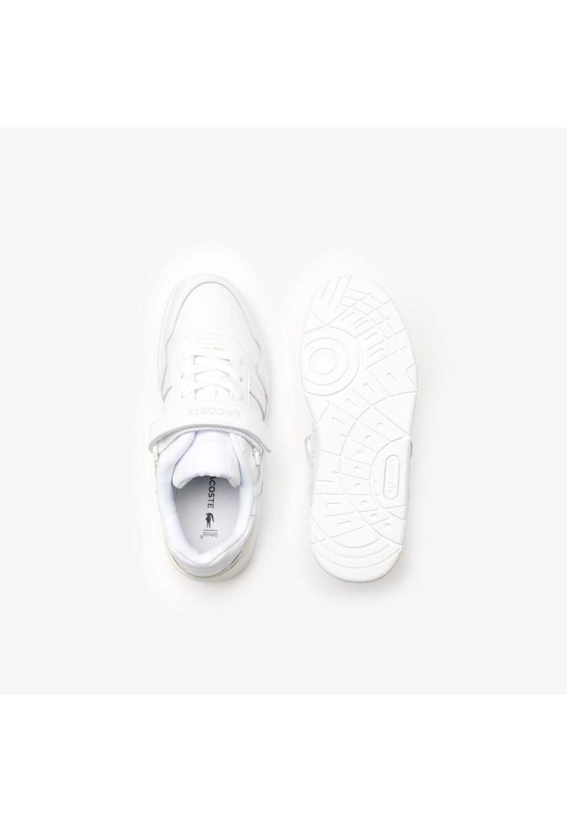 Zapatilla Urbana Lacoste T-clip velcro   Mujer Blanco-3