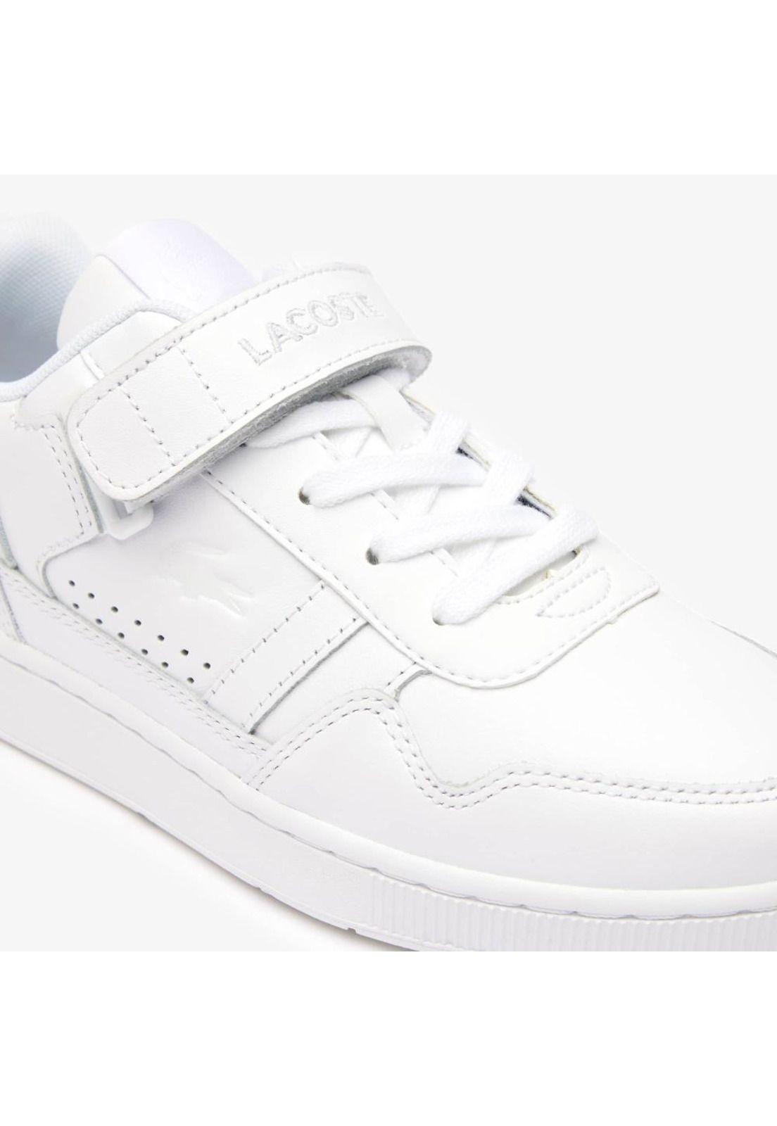 Zapatilla Urbana Lacoste T-clip velcro   Mujer Blanco-5