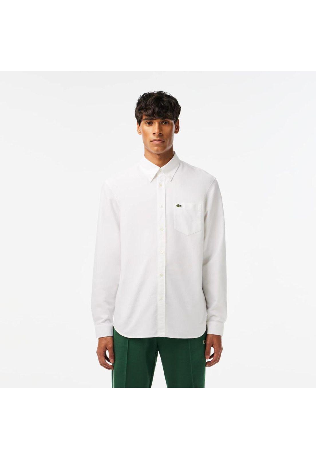 Camisa Lacoste CH191 Hombre Blanco-0