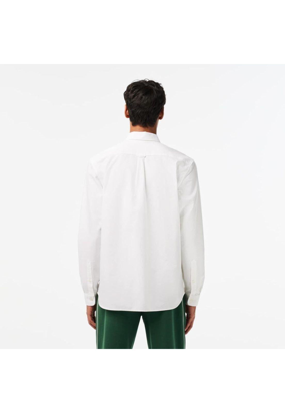 Camisa Lacoste CH191 Hombre Blanco-2