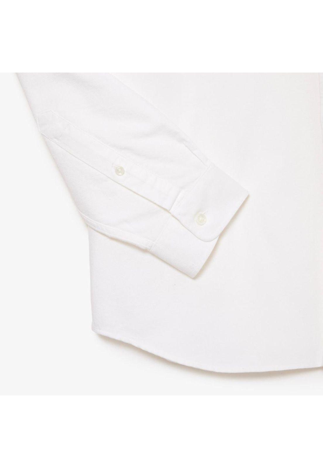 Camisa Lacoste CH191 Hombre Blanco-3