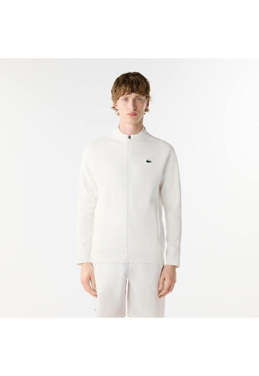 Poleron Lacoste SH7541 Hombre Blanco invierno-0