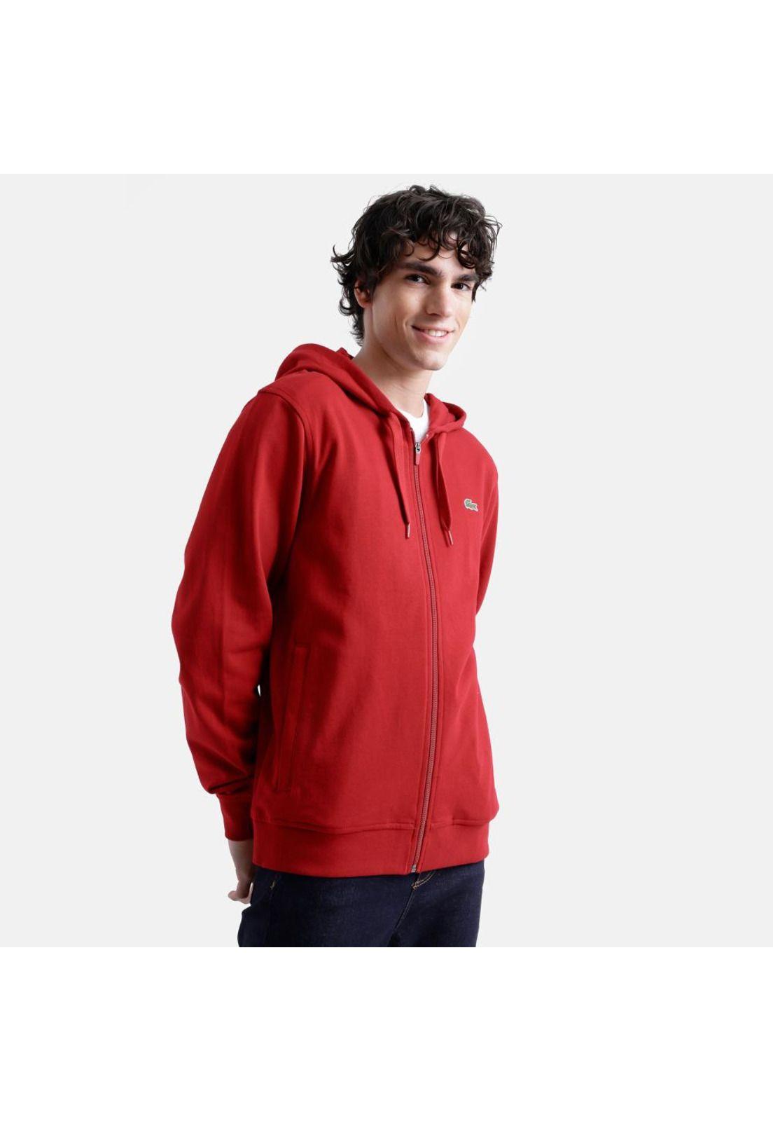 Polerón Con Cierre Hombre Lacoste SH3300 Azul-0