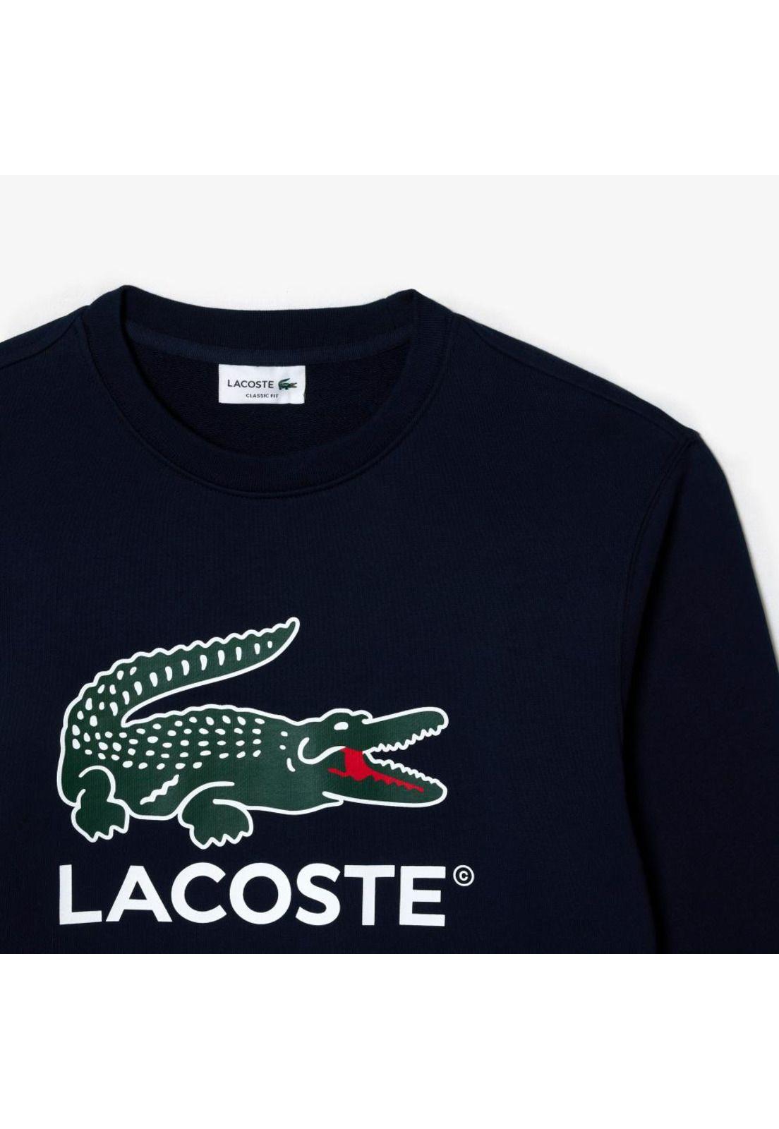 Polerón Lacoste SH1281 Hombre Azul-4
