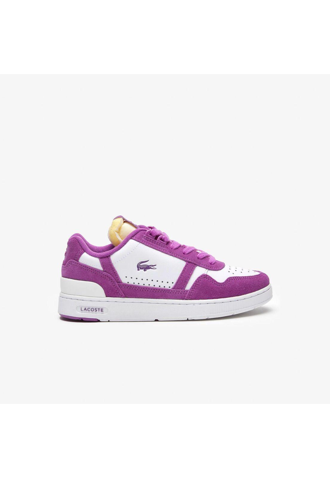 Zapatilla Urbana Lacoste T-Clip  Mujer Violeta-0
