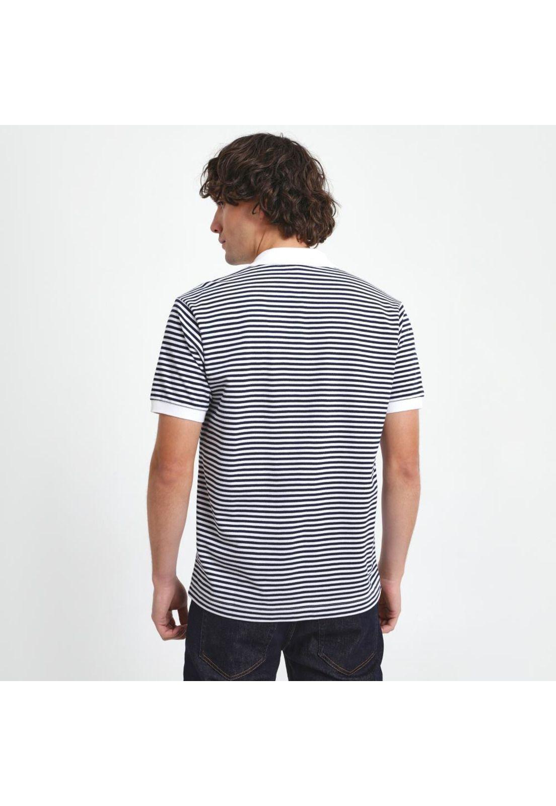 Polera Polo Manga Corta Hombre Lacoste PH9753 Blanco-1