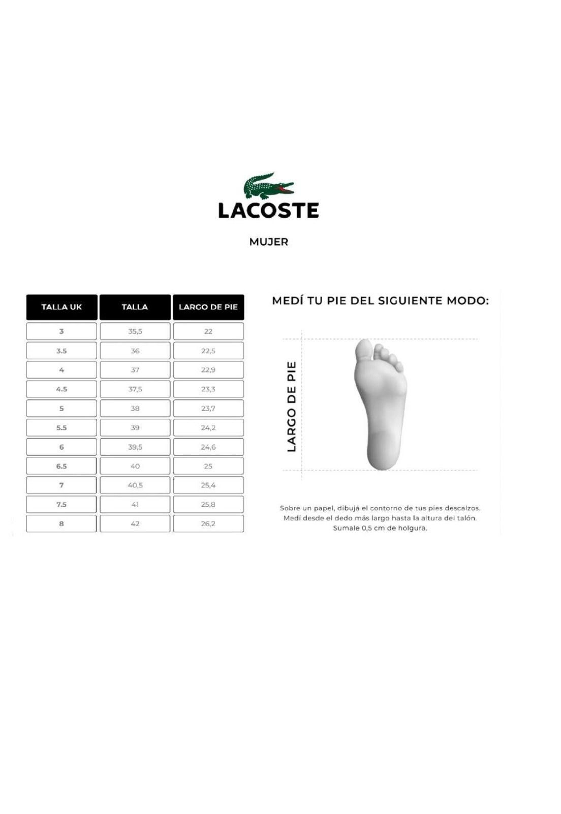 Zapatilla Lacoste L004  Mujer Blanco-6