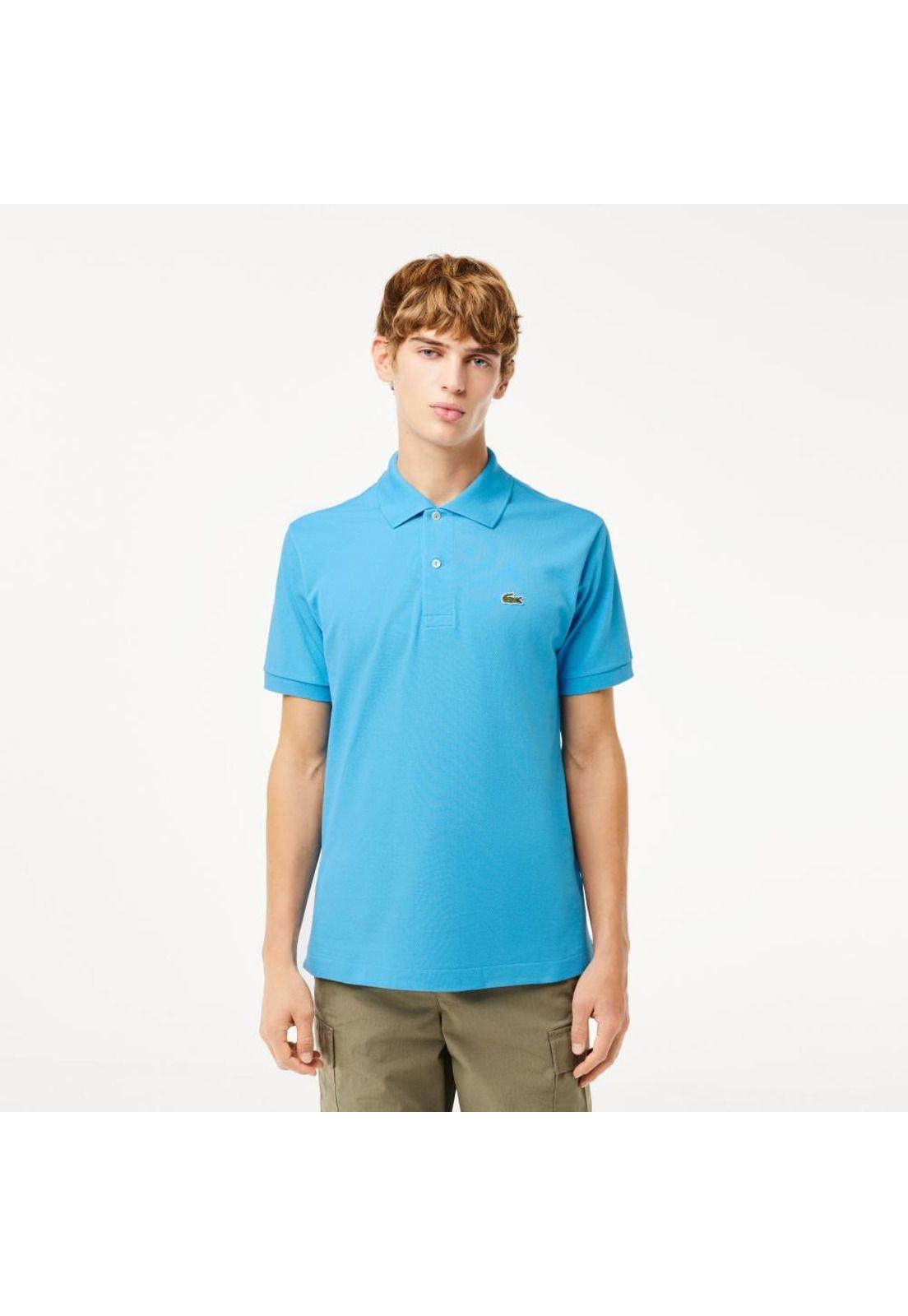 Polera Polo Hombre Lacoste L1212 Celeste-0