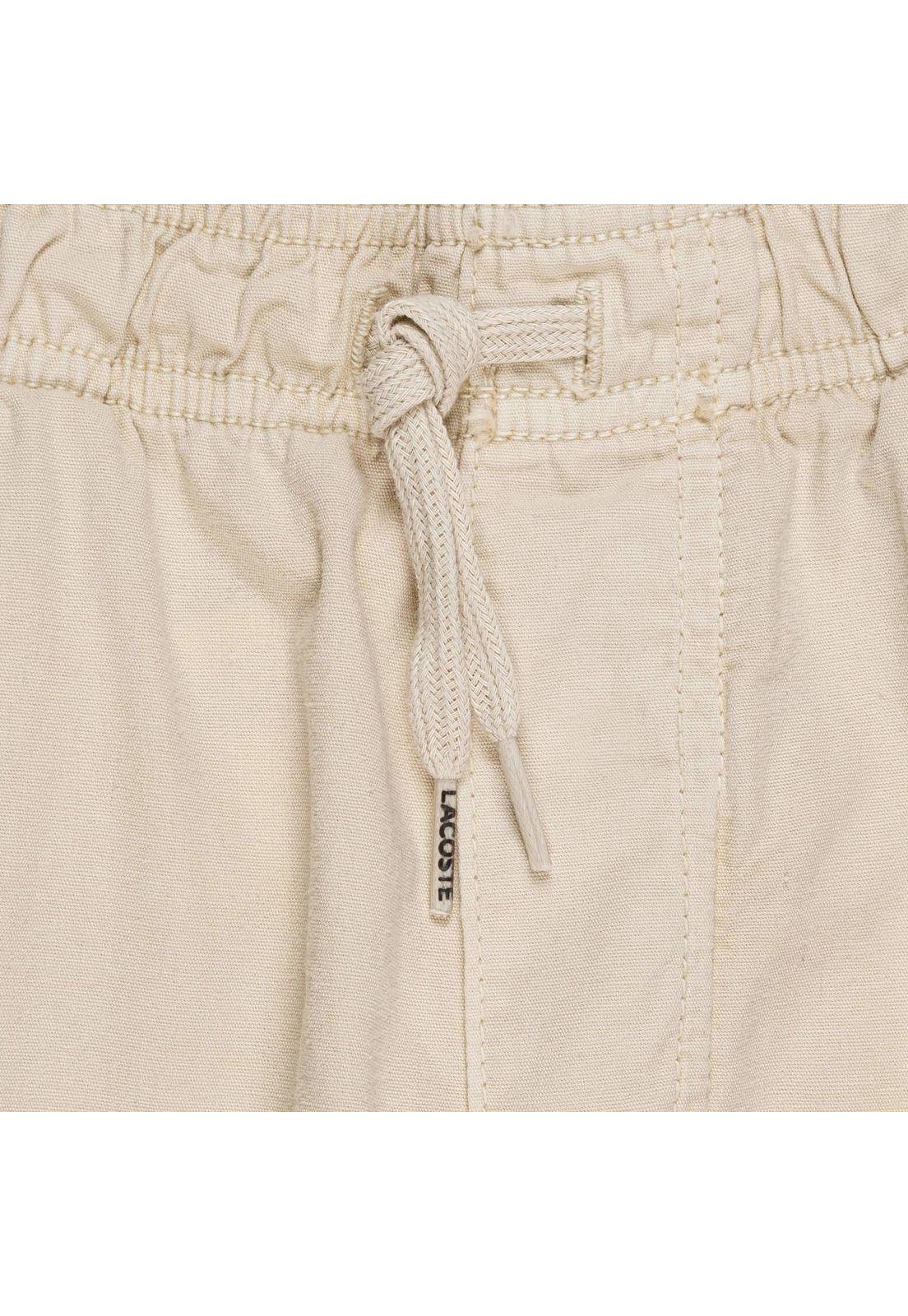 Bermuda Lacoste FH4613 Hombre Beige-2
