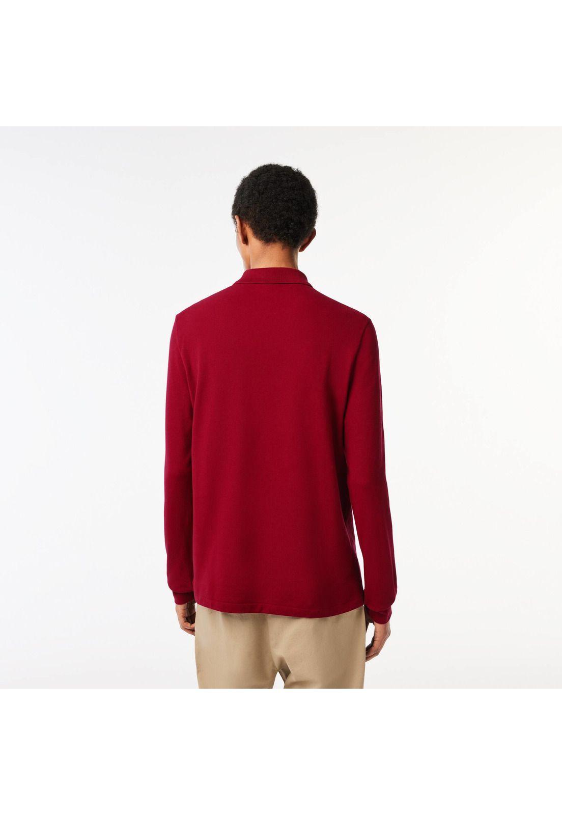 Polera Polo L1312 Lacoste Hombre Rojo-2