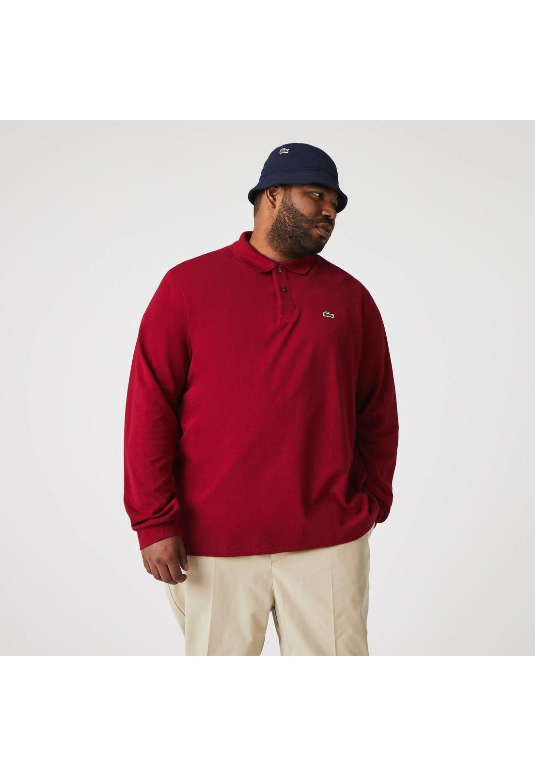 Polera Polo L1312 Lacoste Hombre Rojo-4