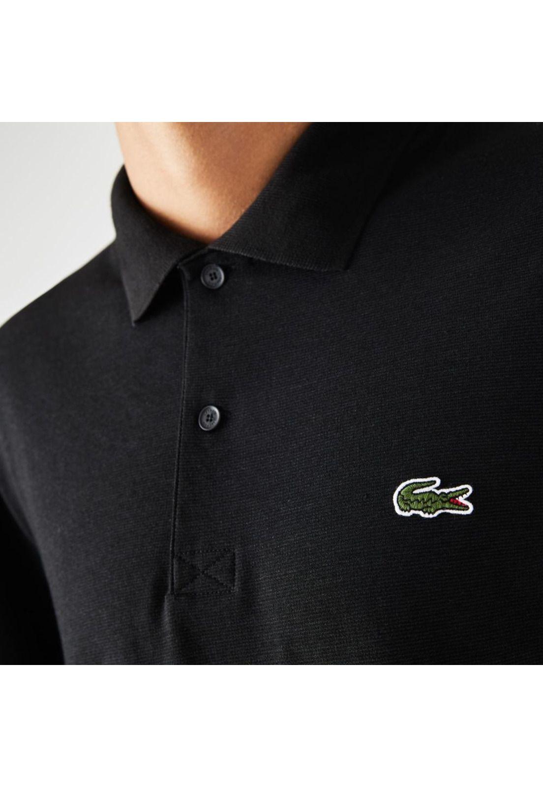 Polera Polo Lacoste DH0783 Hombre Negro-3