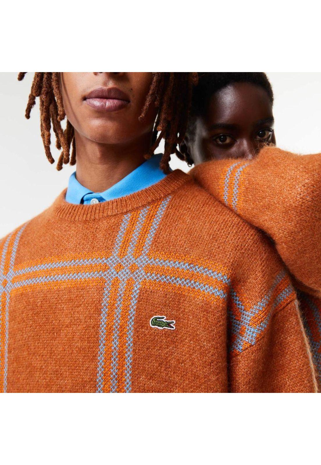 Sweater Lacoste AH048 Hombre Marrón-3