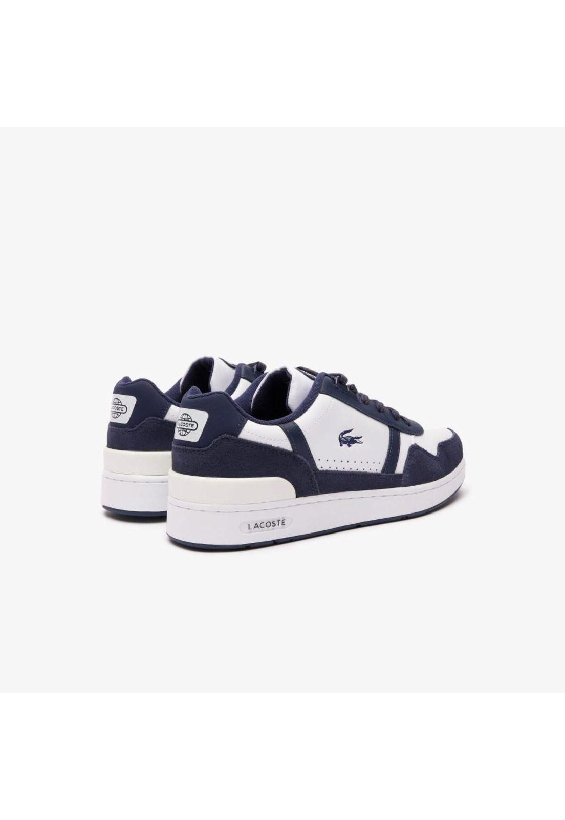 Zapatilla Lacoste T-Clip Trainers Hombre Blanco-2
