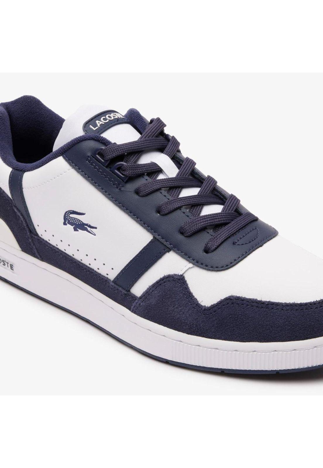 Zapatilla Lacoste T-Clip Trainers Hombre Blanco-5
