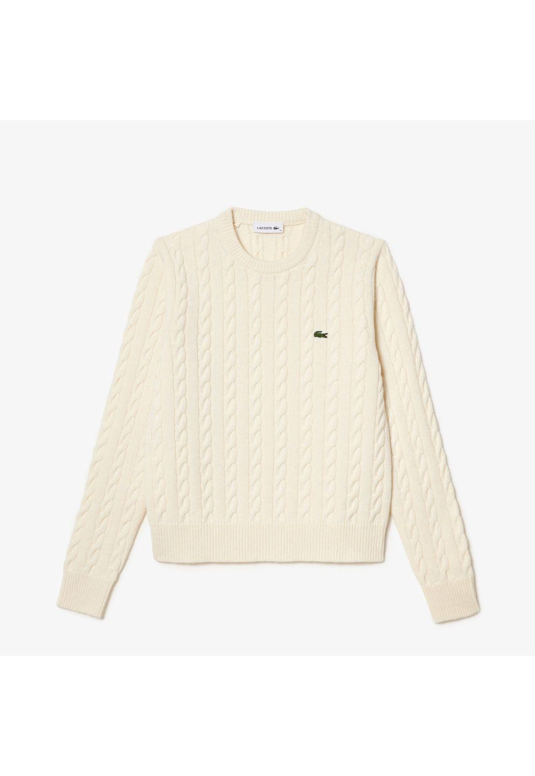 Sweater Lacoste AF0633 Mujer Beige-1