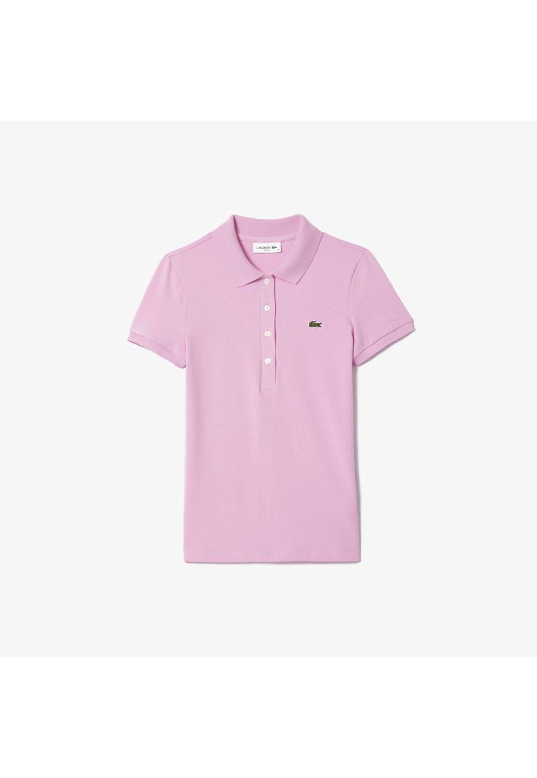 Polera Lacoste DF3443 Mujer Rosa-1