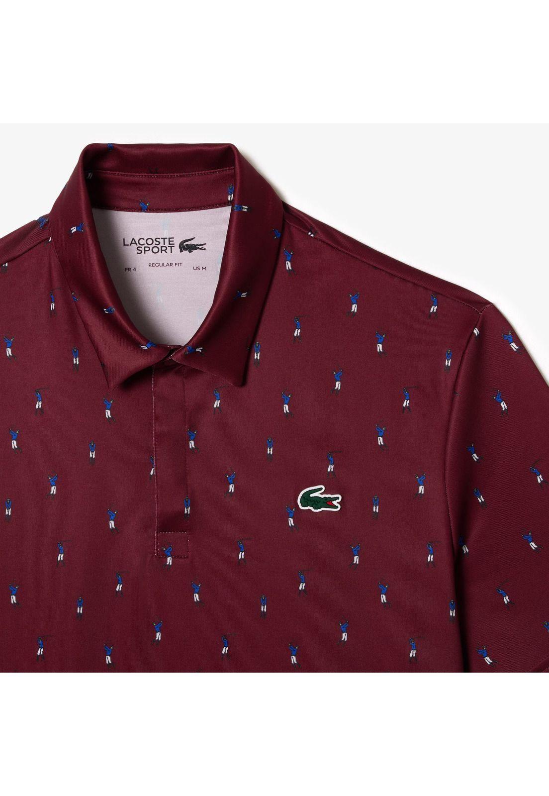 Polera Lacoste DH517 Hombre Burdeo-2