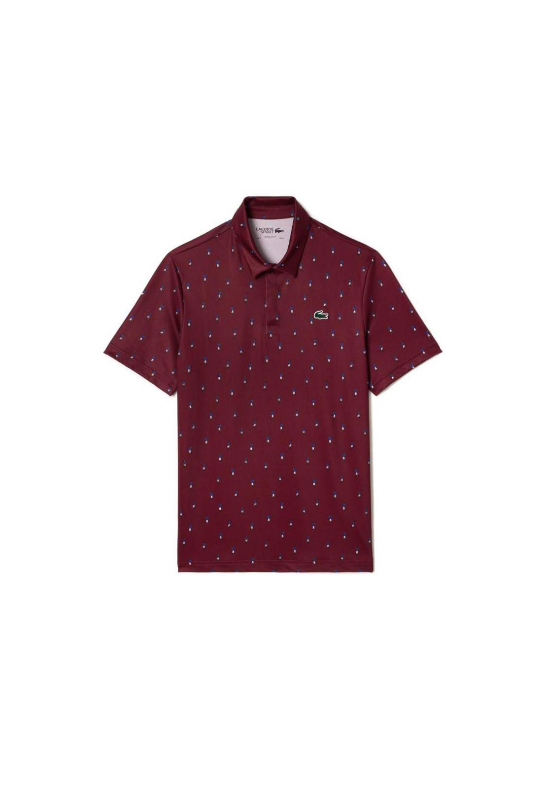 Polera Lacoste DH517 Hombre Burdeo-0