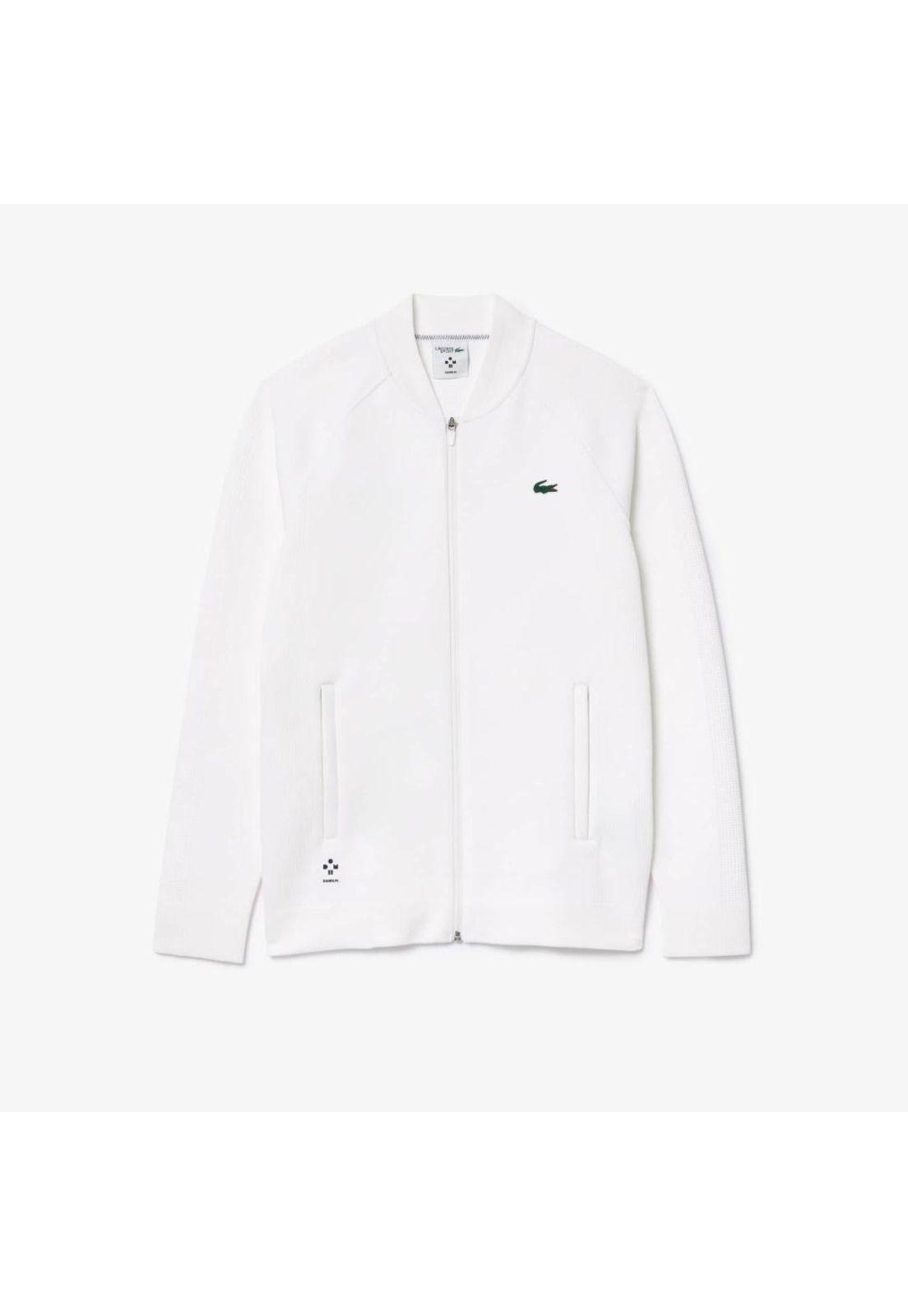 Poleron Lacoste SH7540 Hombre Blanco-2