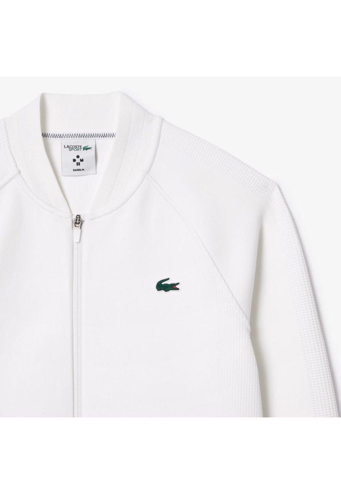 Poleron Lacoste SH7540 Hombre Blanco-4