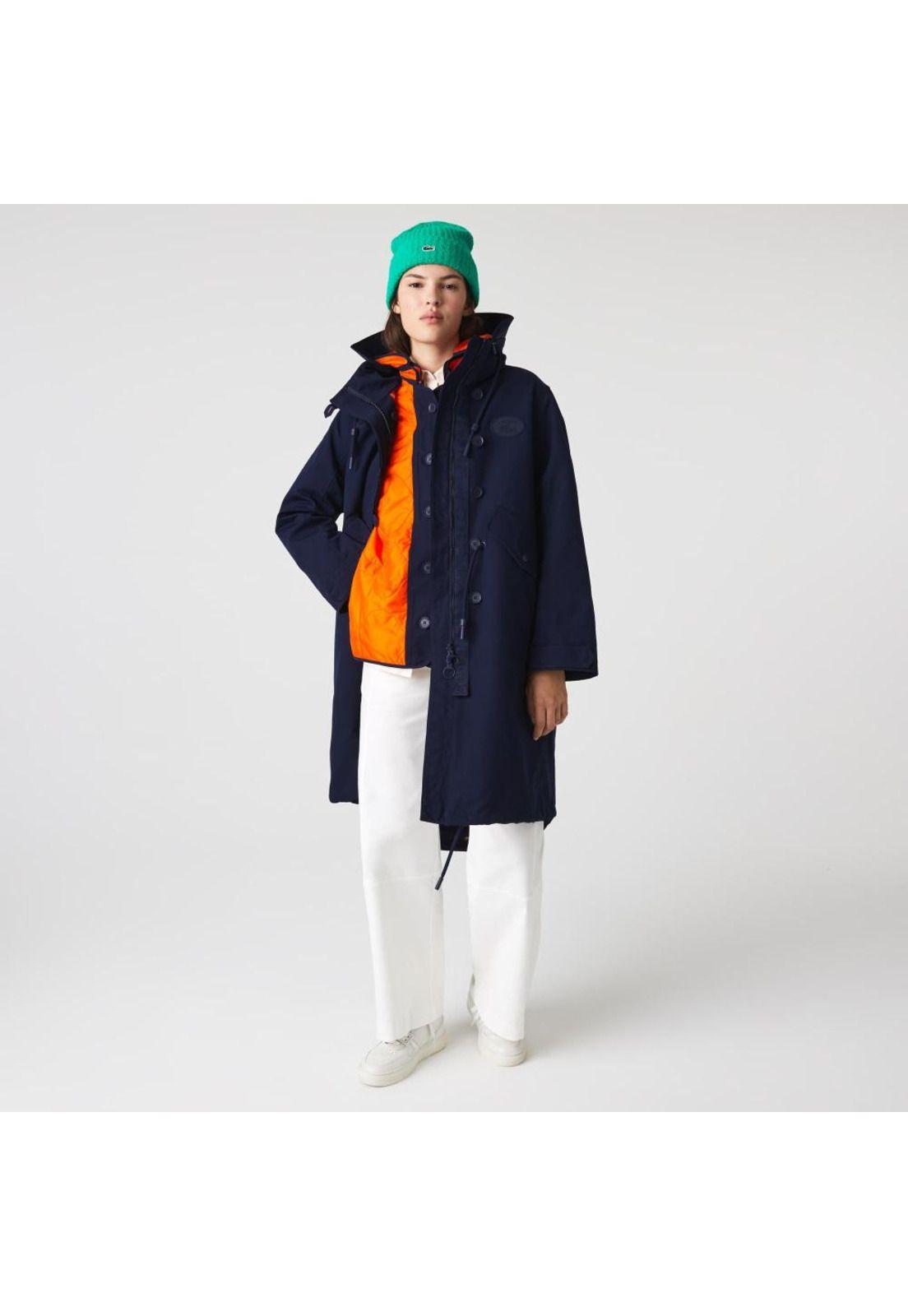 Parka Lacoste Bf0006 Mujer Azul-1