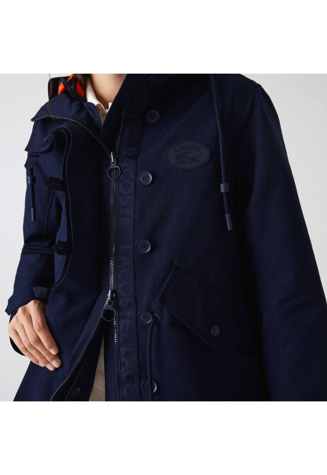Parka Lacoste Bf0006 Mujer Azul-4