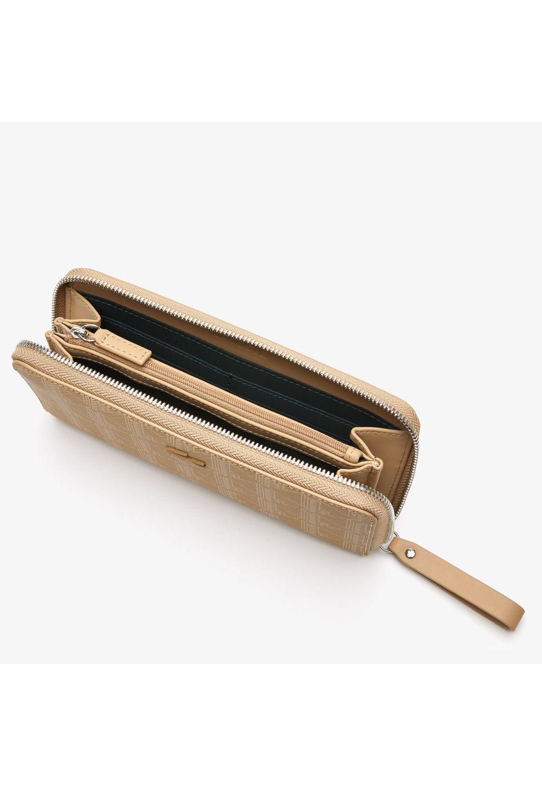 Billetera Lacoste NF395 Mujer Beige-2