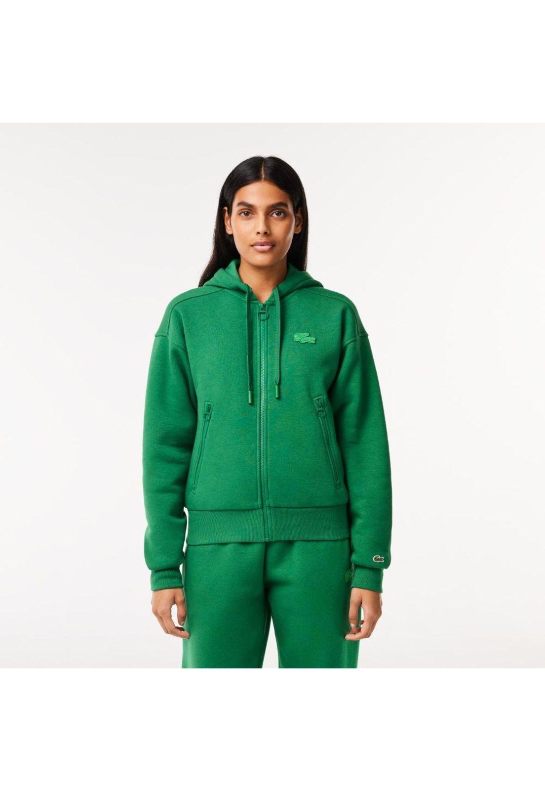 Poleron Lacoste SF1877 Mujer Verde-0