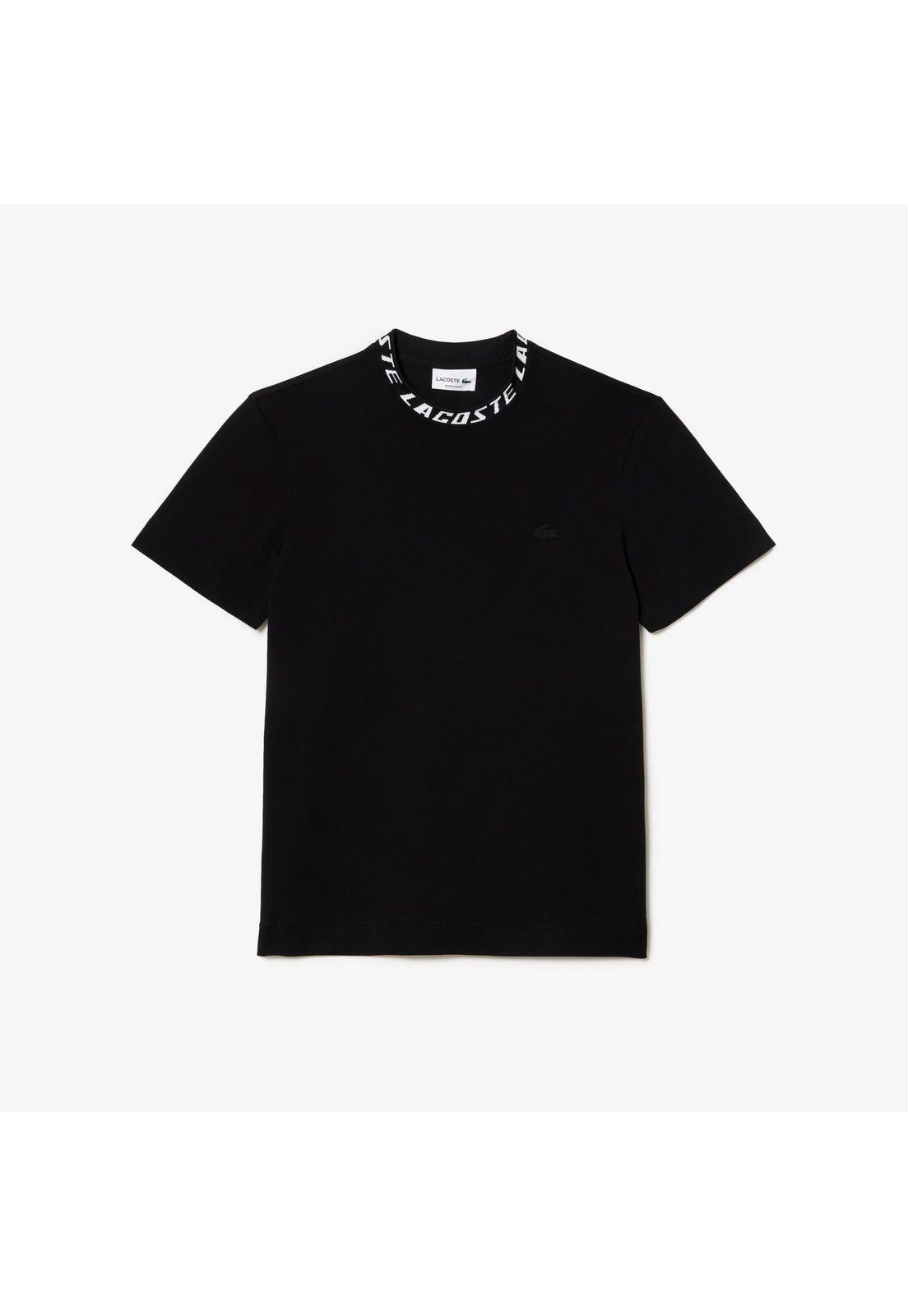 Polera Lacoste TH9687 Hombre Negro-1