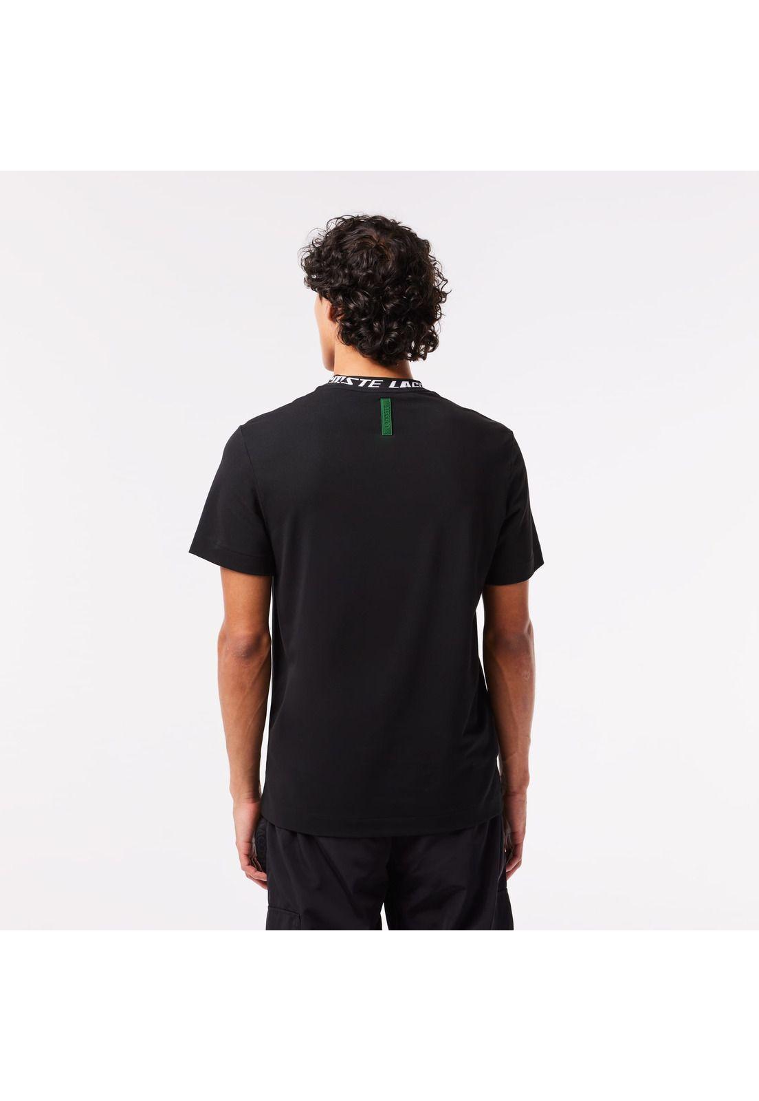 Polera Lacoste TH9687 Hombre Negro-2