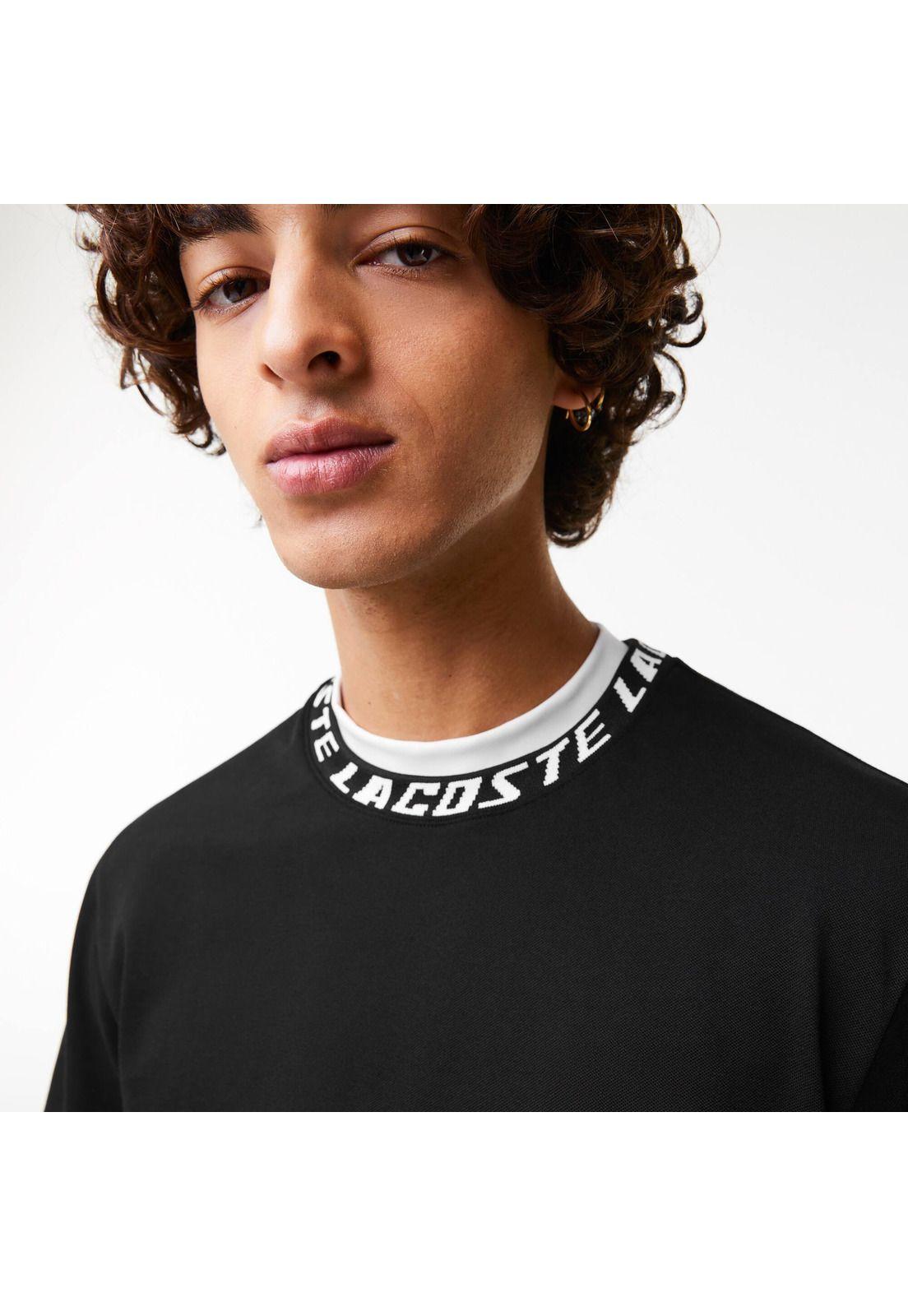 Polera Lacoste TH9687 Hombre Negro-3