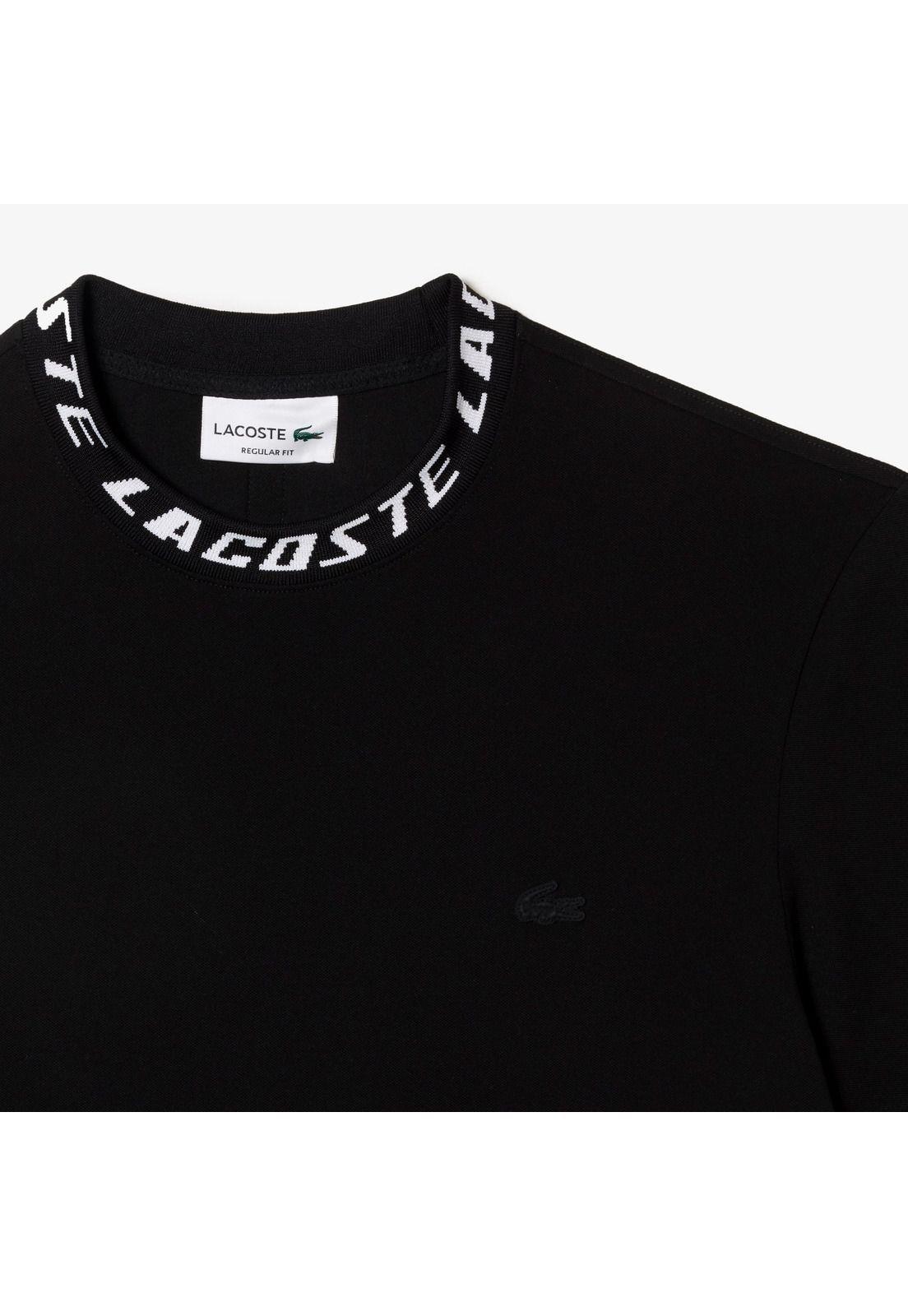 Polera Lacoste TH9687 Hombre Negro-5