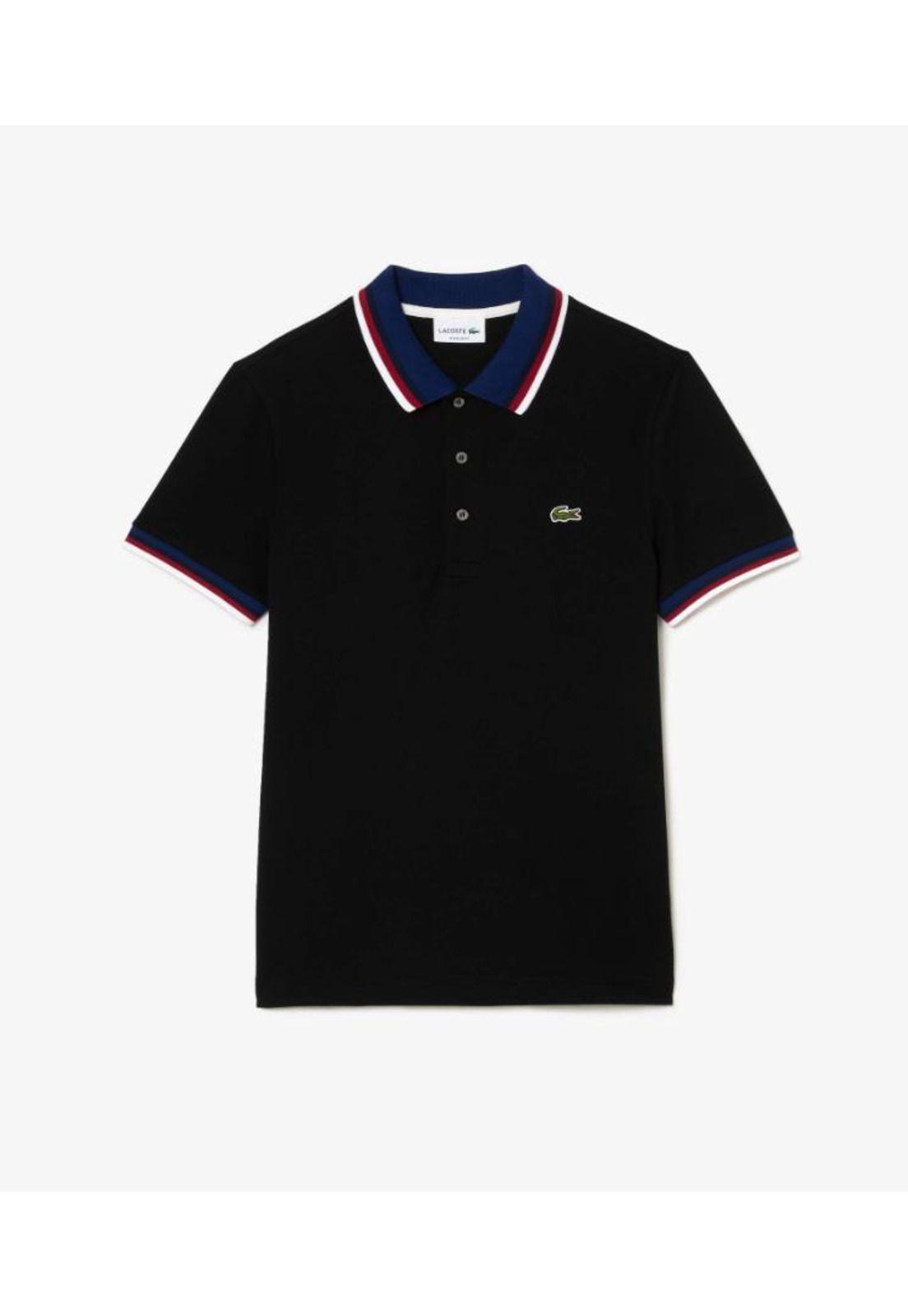 Polera Polo Lacoste PH3461 Hombre Negro-2