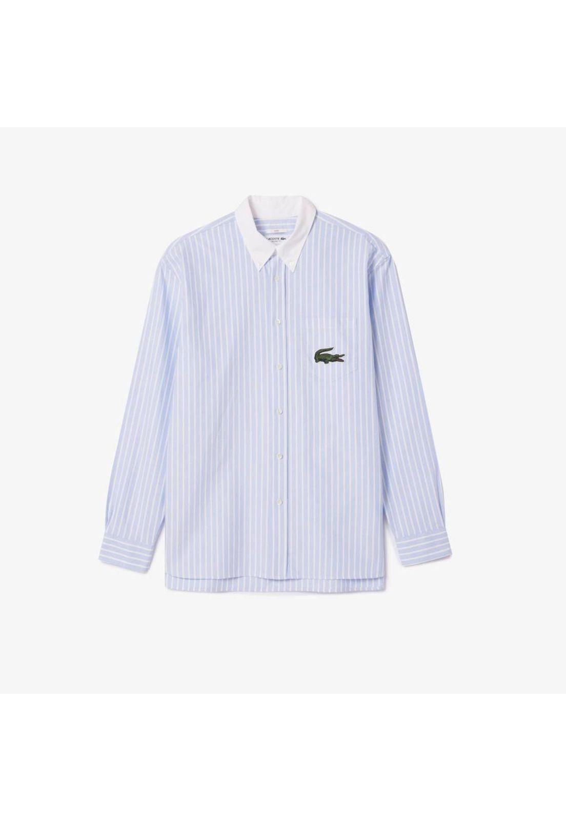 Camisa Lacoste CH7610 Hombre Celeste-0